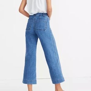 Madewell Emmett Wide Leg Cropped Jeans